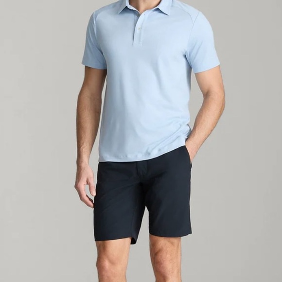 UNTUCKit Men's Dark Blue Flat Front Shorts - Picture 1 of 11